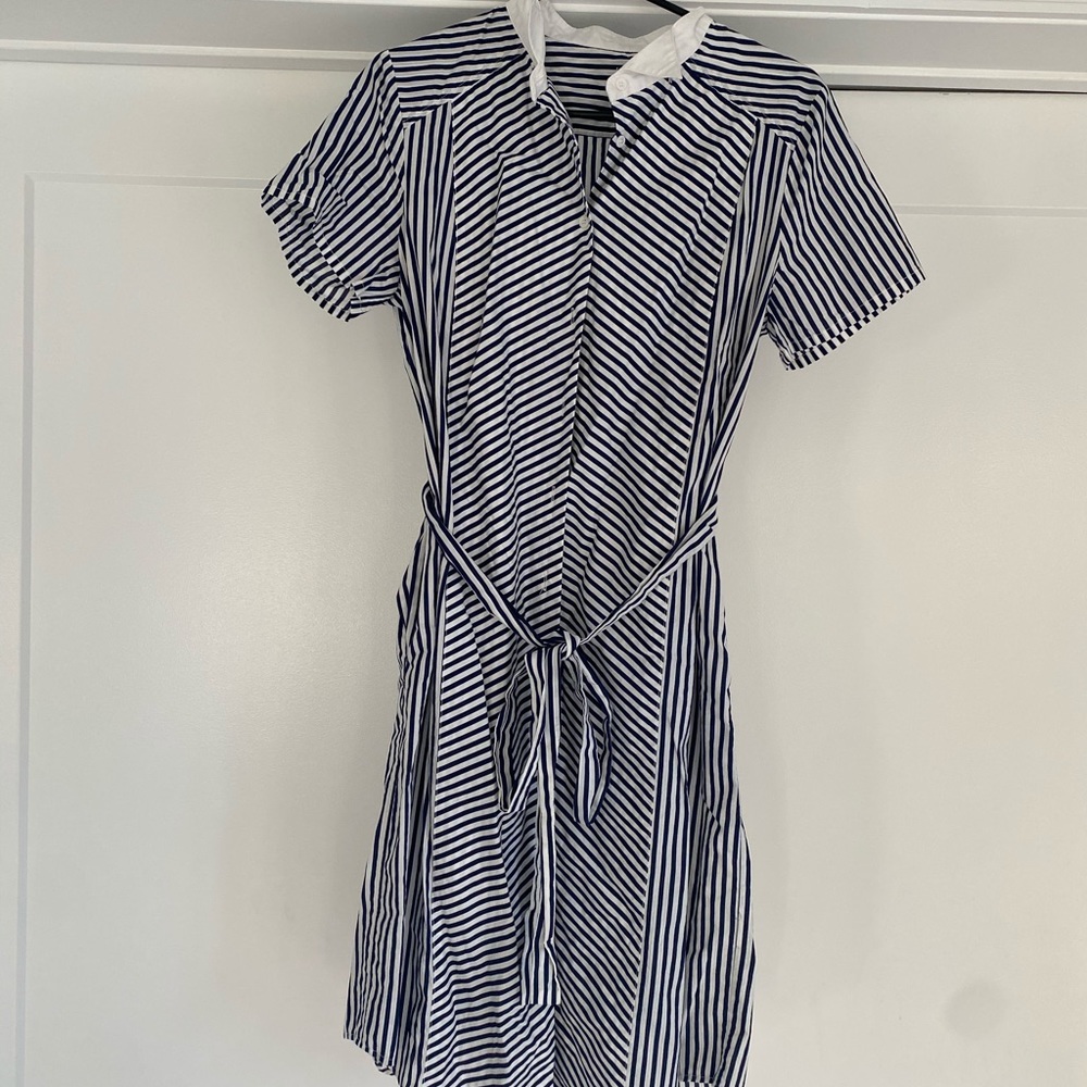 Cute black and white knee length dress
